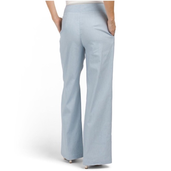 ELIE TAHARI The Serena Wide-Leg Linen Blend Pants - Picture 3 of 17